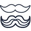 Clipart of a mustache