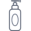 Clipart of a bottle that contains hair product